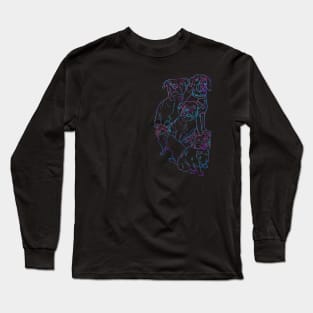 Dog Pile: Electric Blues Clues Long Sleeve T-Shirt